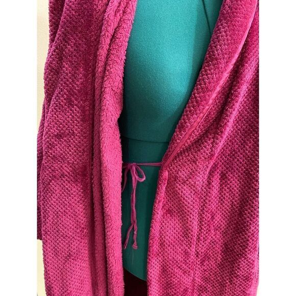 Charter Club Intimates Raspberry Long Robe Cozy Comfy Super Soft Size L - Picture 6 of 10